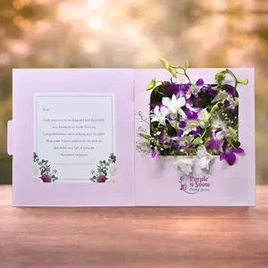 Orchid Congratulations Wishes Box