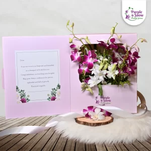 Orchid Congratulations Wishes Box