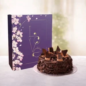 Chocolate Snowflakes Cake